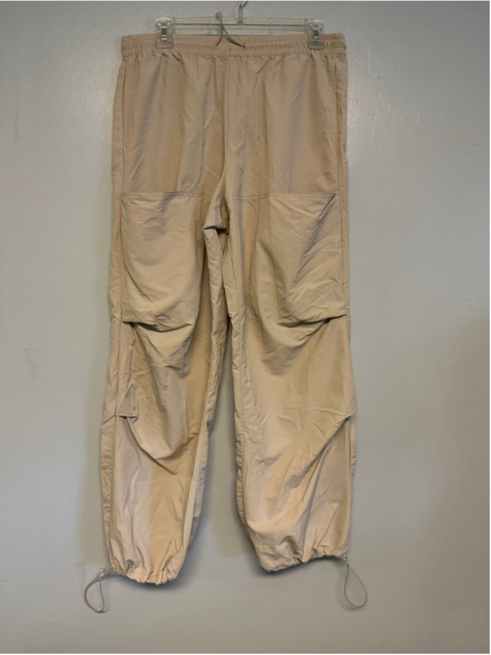 Zara Beige Cargo Jogger Pants Size Small Fall Lightweight Hiking Outdoors